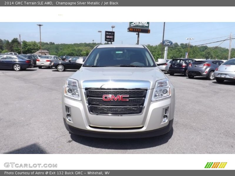 Champagne Silver Metallic / Jet Black 2014 GMC Terrain SLE AWD