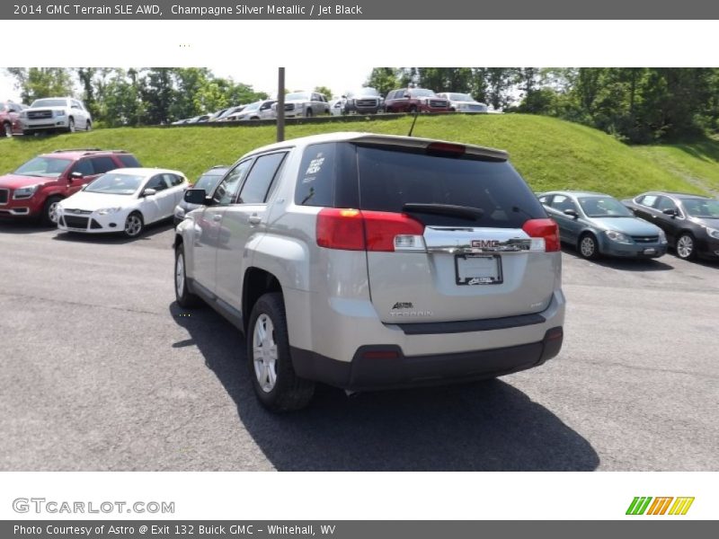 Champagne Silver Metallic / Jet Black 2014 GMC Terrain SLE AWD
