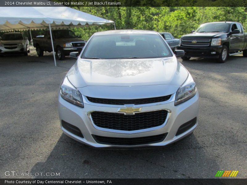 Silver Ice Metallic / Jet Black/Titanium 2014 Chevrolet Malibu LS