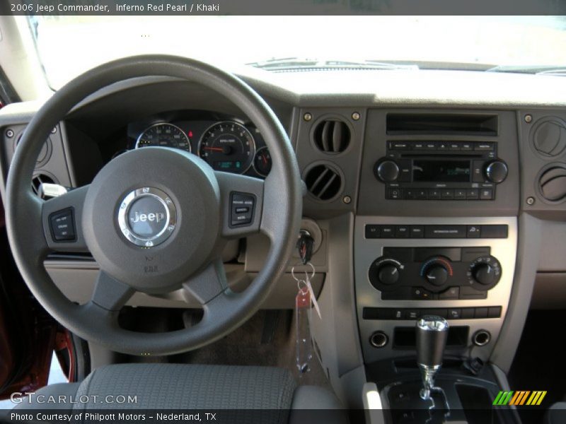 Inferno Red Pearl / Khaki 2006 Jeep Commander