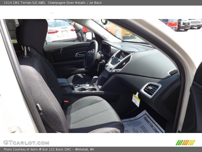 Champagne Silver Metallic / Jet Black 2014 GMC Terrain SLE AWD