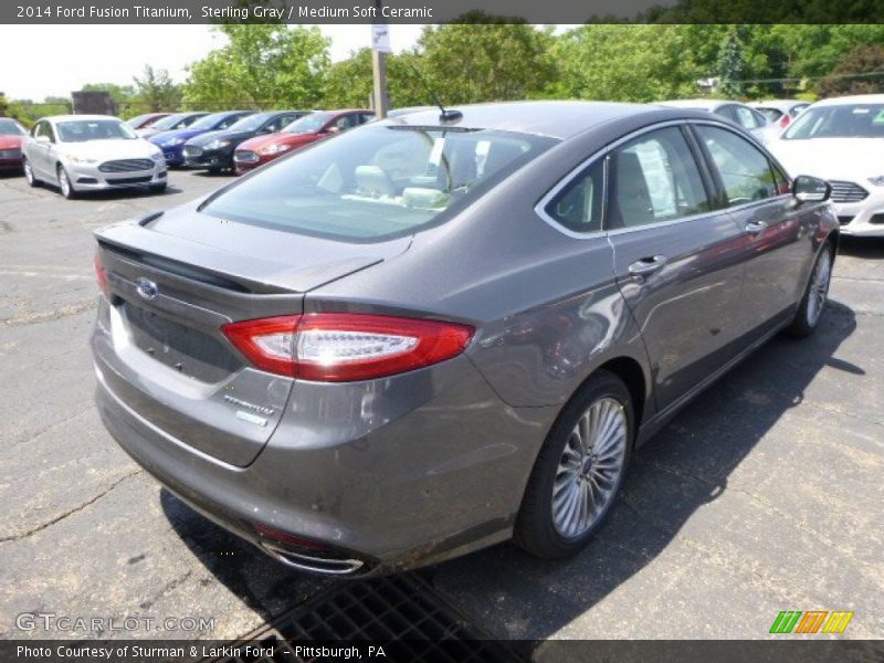 Sterling Gray / Medium Soft Ceramic 2014 Ford Fusion Titanium