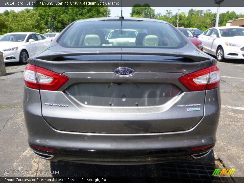 Sterling Gray / Medium Soft Ceramic 2014 Ford Fusion Titanium