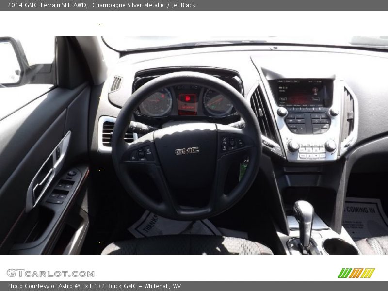 Champagne Silver Metallic / Jet Black 2014 GMC Terrain SLE AWD