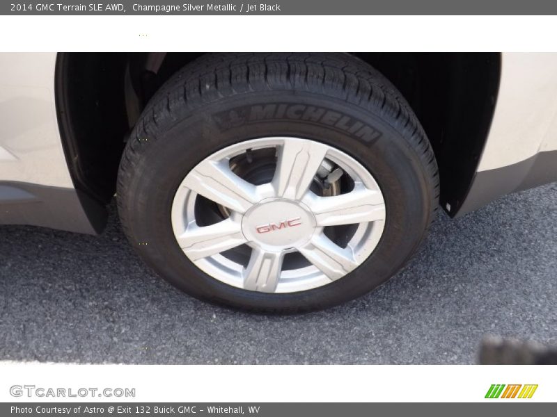 Champagne Silver Metallic / Jet Black 2014 GMC Terrain SLE AWD