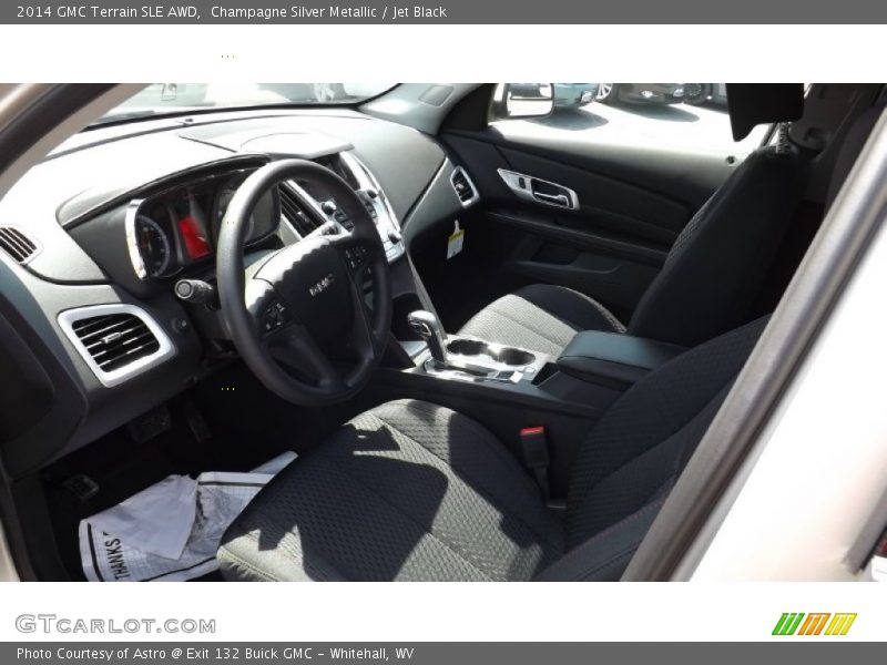Champagne Silver Metallic / Jet Black 2014 GMC Terrain SLE AWD