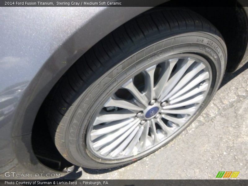 Sterling Gray / Medium Soft Ceramic 2014 Ford Fusion Titanium