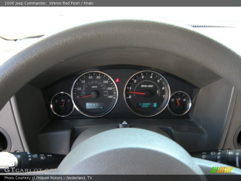 Inferno Red Pearl / Khaki 2006 Jeep Commander