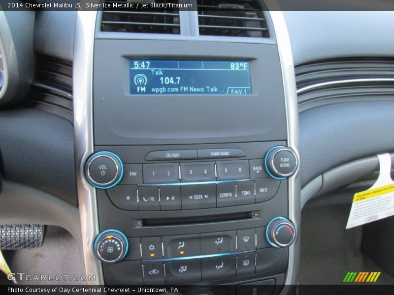 Silver Ice Metallic / Jet Black/Titanium 2014 Chevrolet Malibu LS