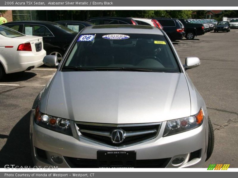 Alabaster Silver Metallic / Ebony Black 2006 Acura TSX Sedan