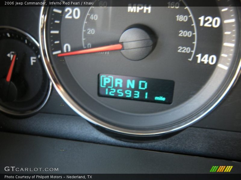 Inferno Red Pearl / Khaki 2006 Jeep Commander