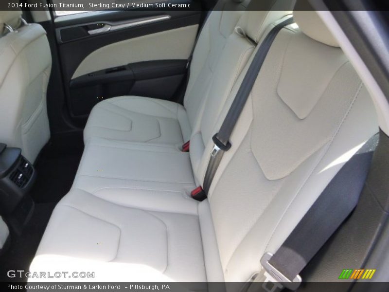 Sterling Gray / Medium Soft Ceramic 2014 Ford Fusion Titanium