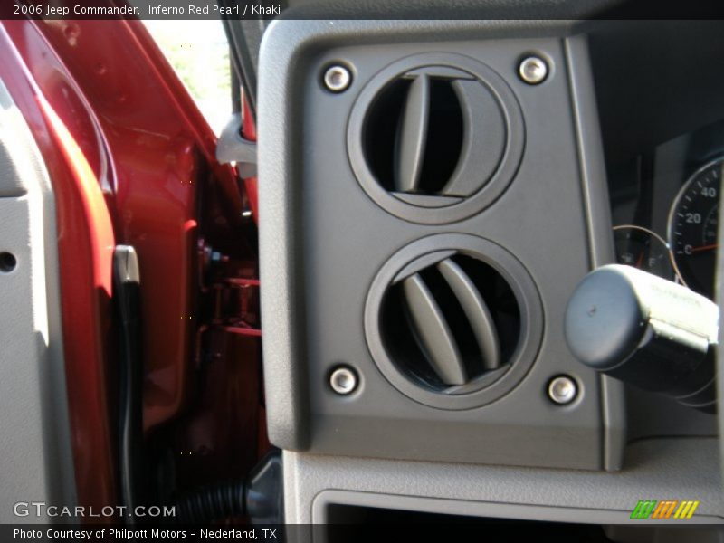 Inferno Red Pearl / Khaki 2006 Jeep Commander