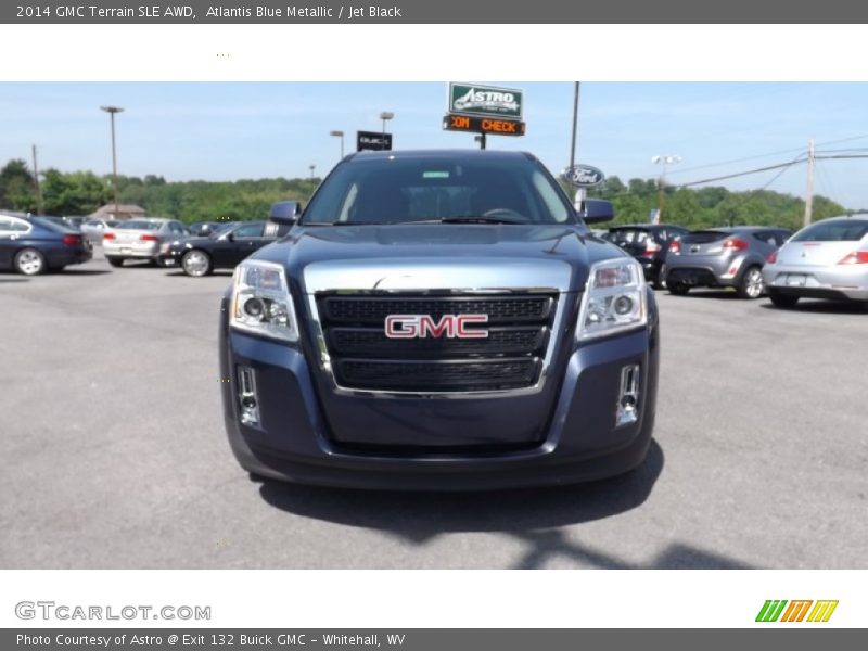 Atlantis Blue Metallic / Jet Black 2014 GMC Terrain SLE AWD