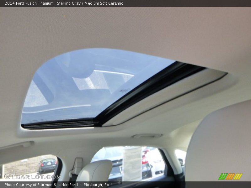 Sterling Gray / Medium Soft Ceramic 2014 Ford Fusion Titanium