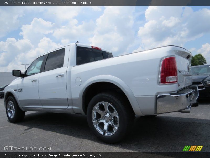 Bright White / Black 2014 Ram 1500 Laramie Crew Cab
