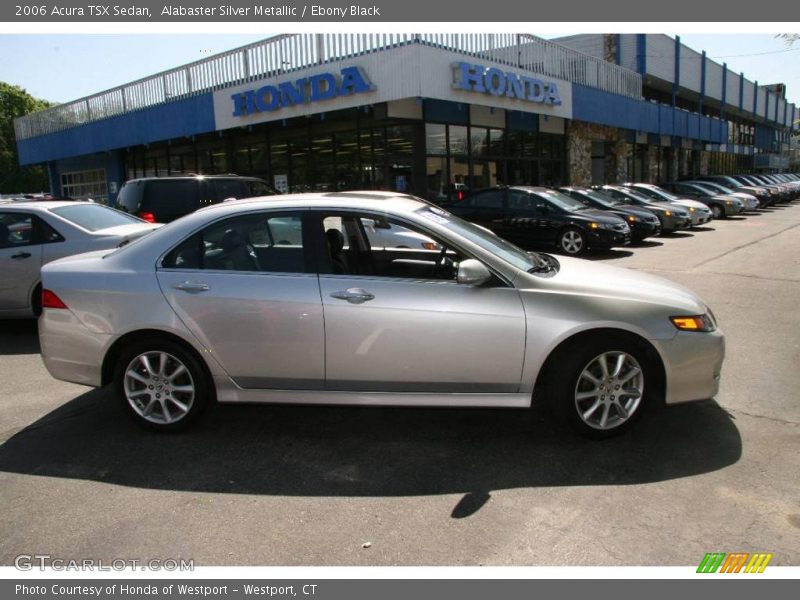 Alabaster Silver Metallic / Ebony Black 2006 Acura TSX Sedan