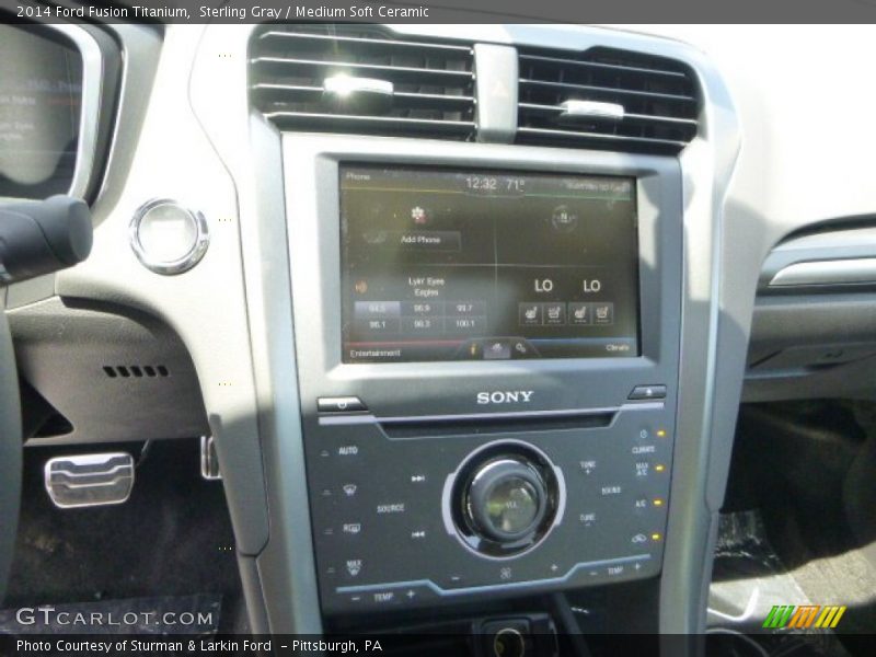Sterling Gray / Medium Soft Ceramic 2014 Ford Fusion Titanium