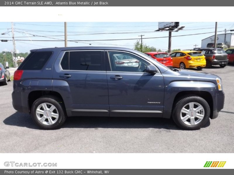 Atlantis Blue Metallic / Jet Black 2014 GMC Terrain SLE AWD
