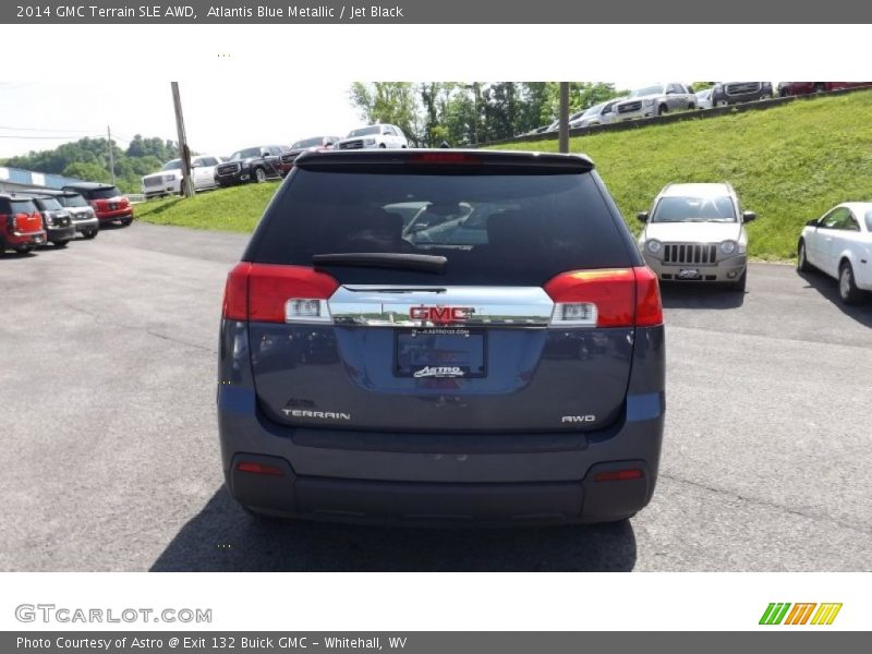 Atlantis Blue Metallic / Jet Black 2014 GMC Terrain SLE AWD