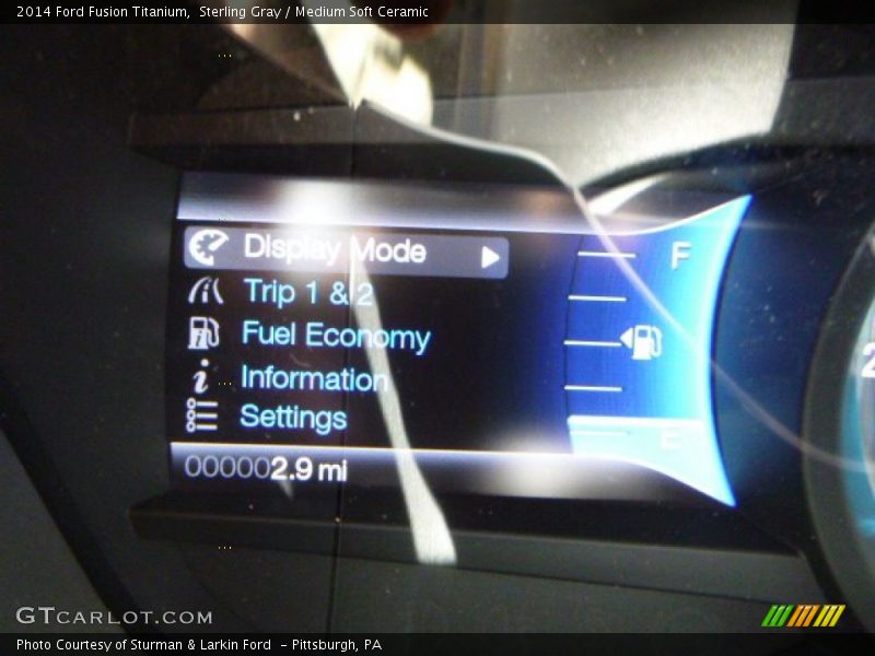 Sterling Gray / Medium Soft Ceramic 2014 Ford Fusion Titanium
