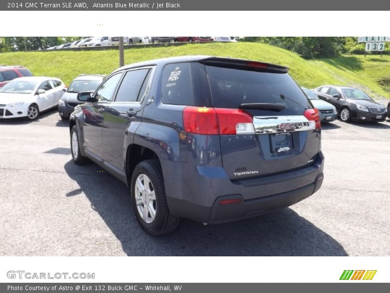 Atlantis Blue Metallic / Jet Black 2014 GMC Terrain SLE AWD