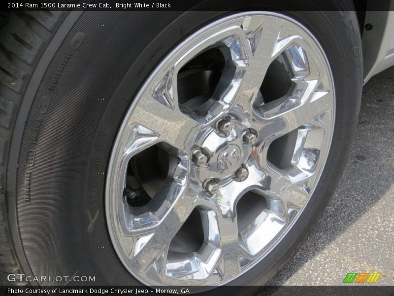 Bright White / Black 2014 Ram 1500 Laramie Crew Cab