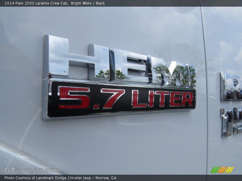 Bright White / Black 2014 Ram 1500 Laramie Crew Cab