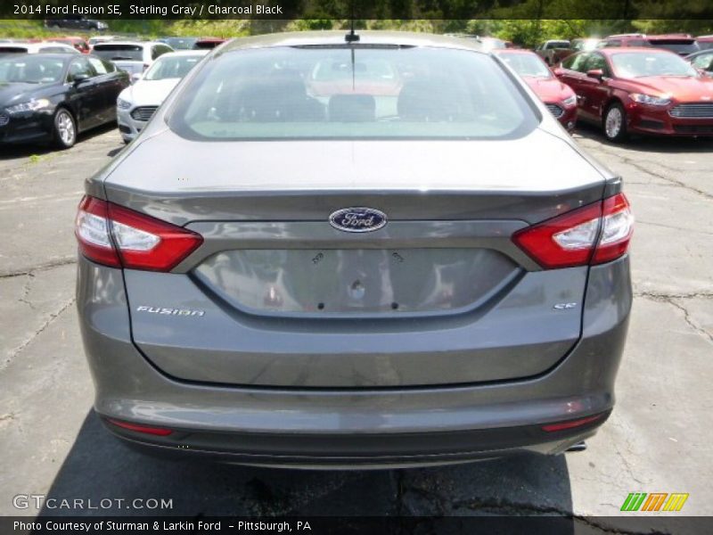 Sterling Gray / Charcoal Black 2014 Ford Fusion SE