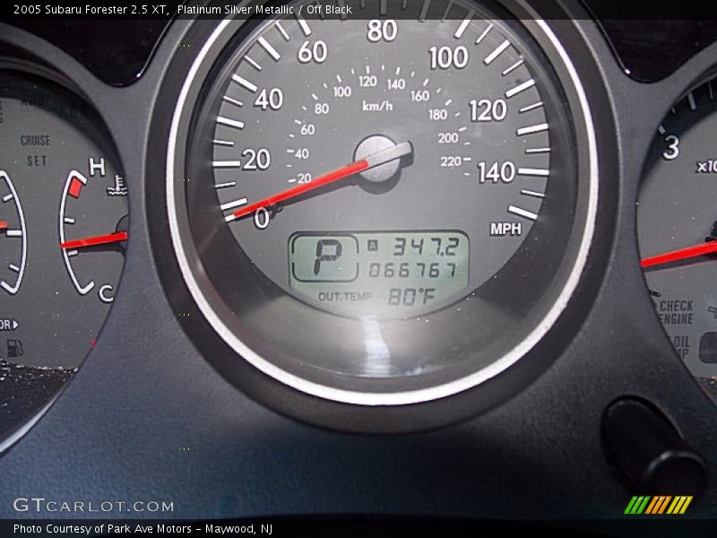 Platinum Silver Metallic / Off Black 2005 Subaru Forester 2.5 XT