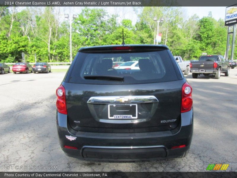 Ashen Gray Metallic / Light Titanium/Jet Black 2014 Chevrolet Equinox LS AWD