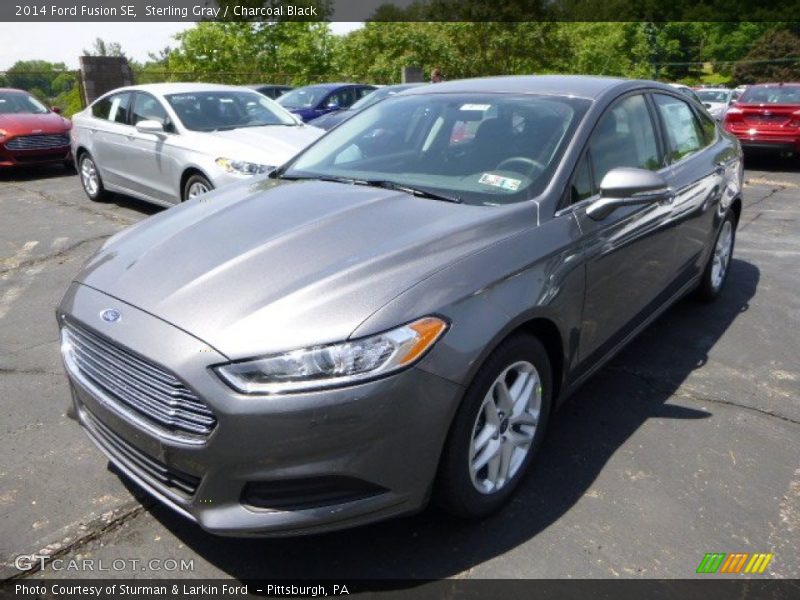 Sterling Gray / Charcoal Black 2014 Ford Fusion SE