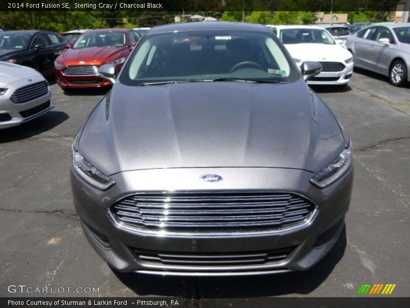 Sterling Gray / Charcoal Black 2014 Ford Fusion SE