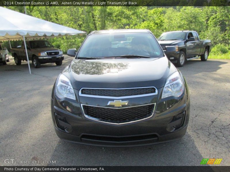 Ashen Gray Metallic / Light Titanium/Jet Black 2014 Chevrolet Equinox LS AWD