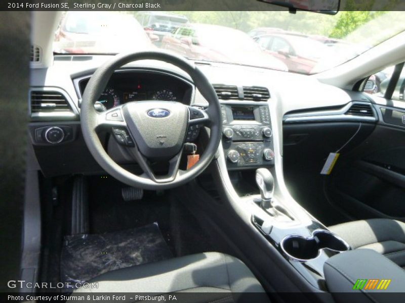 Sterling Gray / Charcoal Black 2014 Ford Fusion SE