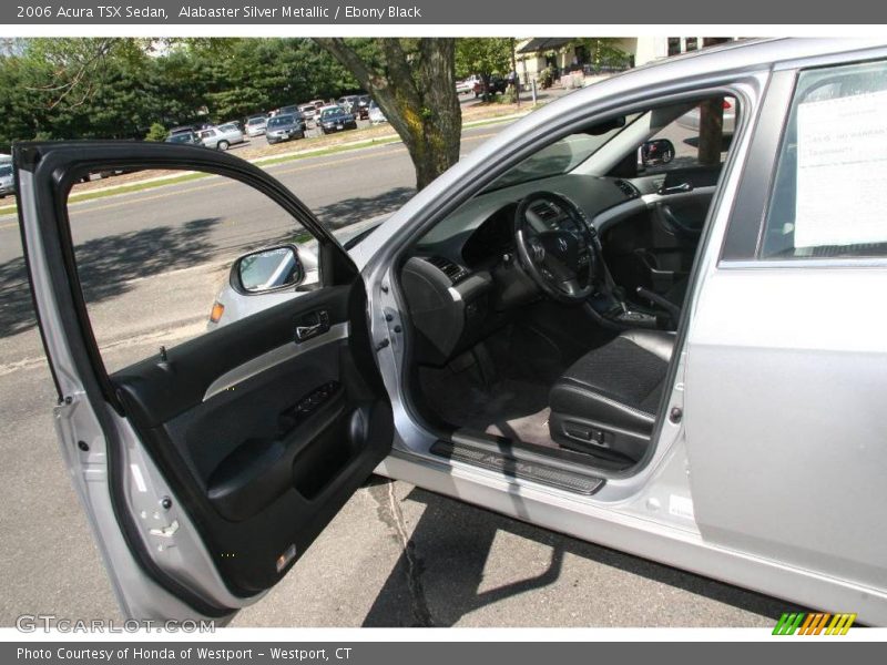 Alabaster Silver Metallic / Ebony Black 2006 Acura TSX Sedan