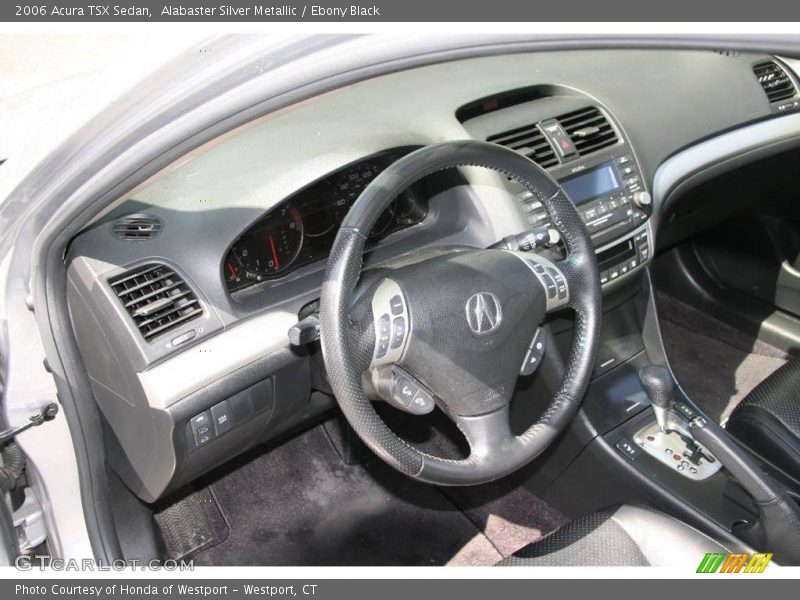 Alabaster Silver Metallic / Ebony Black 2006 Acura TSX Sedan