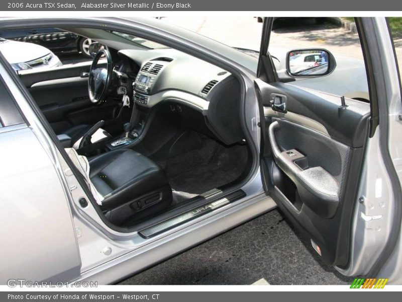 Alabaster Silver Metallic / Ebony Black 2006 Acura TSX Sedan