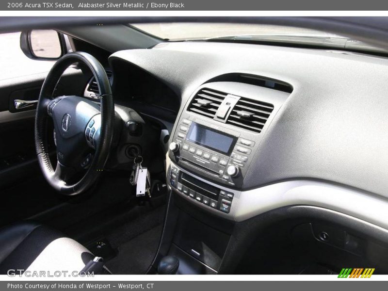 Alabaster Silver Metallic / Ebony Black 2006 Acura TSX Sedan