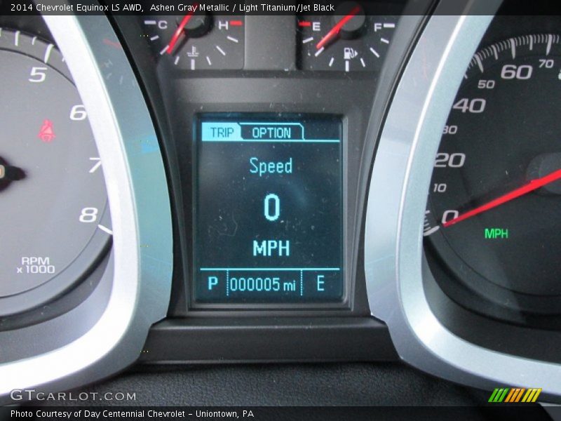 Ashen Gray Metallic / Light Titanium/Jet Black 2014 Chevrolet Equinox LS AWD