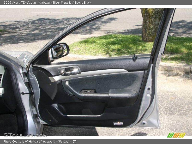 Alabaster Silver Metallic / Ebony Black 2006 Acura TSX Sedan