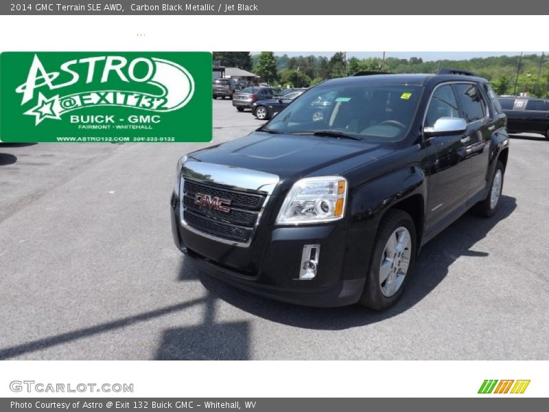 Carbon Black Metallic / Jet Black 2014 GMC Terrain SLE AWD