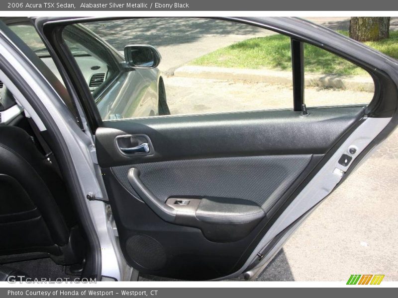 Alabaster Silver Metallic / Ebony Black 2006 Acura TSX Sedan
