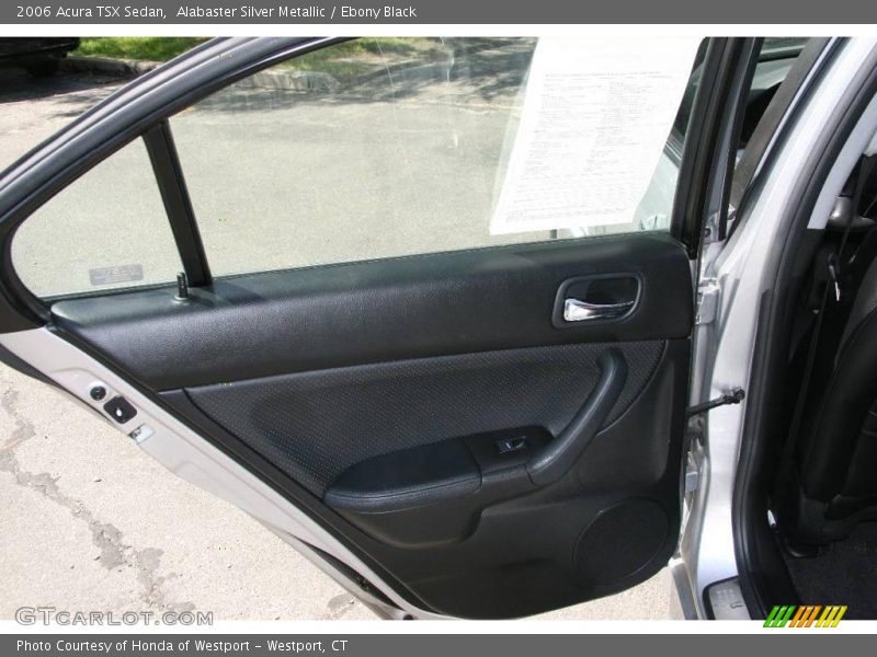 Alabaster Silver Metallic / Ebony Black 2006 Acura TSX Sedan