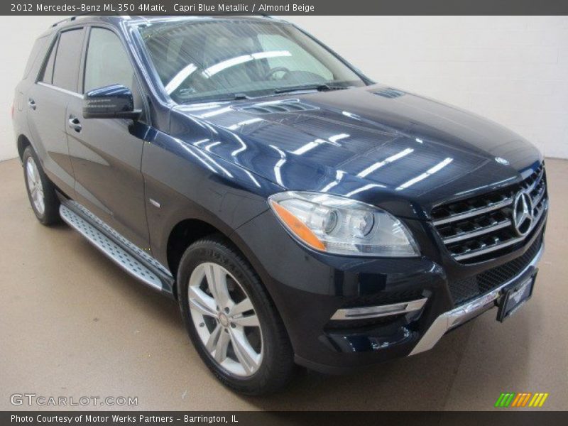 Capri Blue Metallic / Almond Beige 2012 Mercedes-Benz ML 350 4Matic