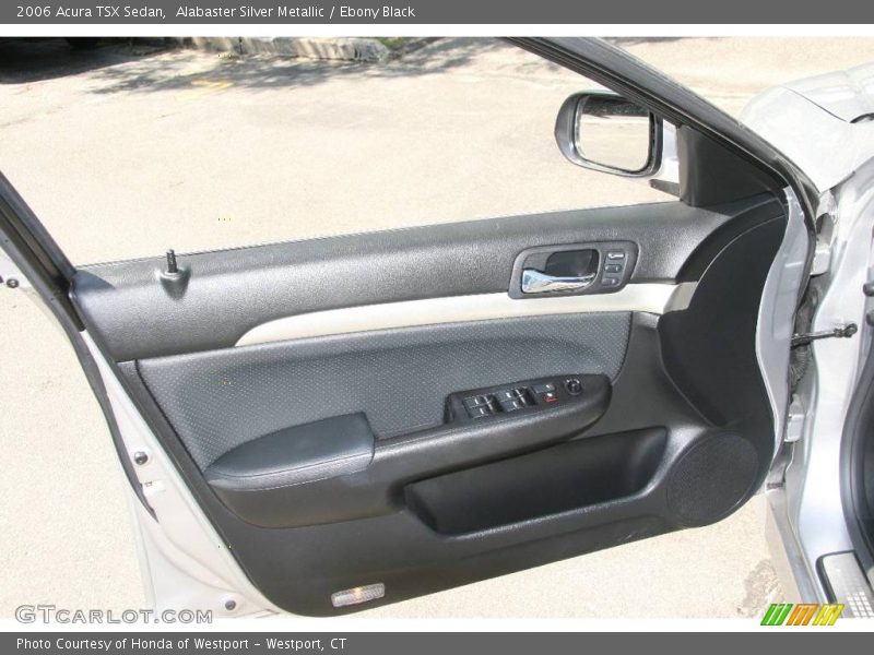 Alabaster Silver Metallic / Ebony Black 2006 Acura TSX Sedan