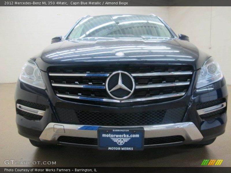 Capri Blue Metallic / Almond Beige 2012 Mercedes-Benz ML 350 4Matic