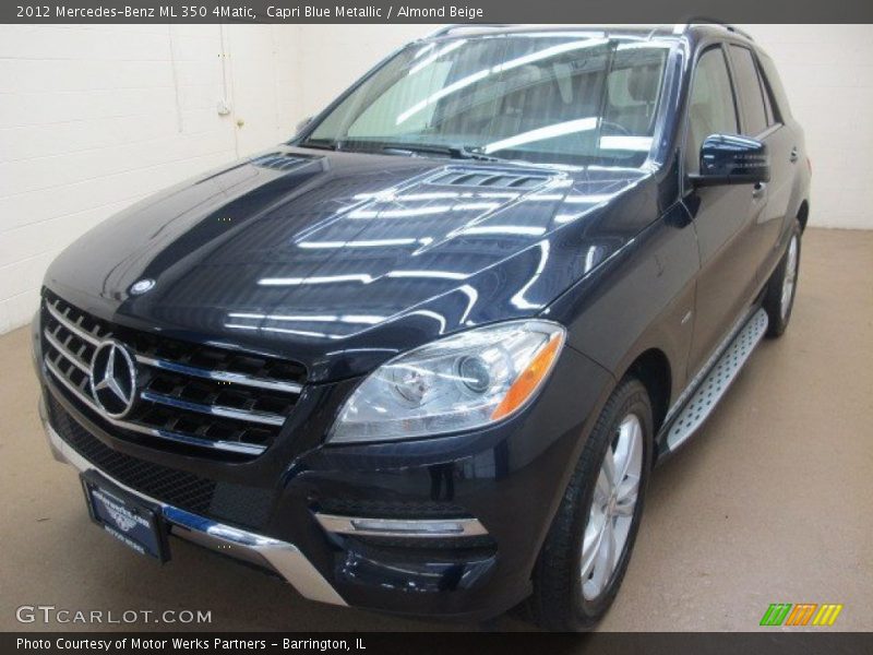 Capri Blue Metallic / Almond Beige 2012 Mercedes-Benz ML 350 4Matic