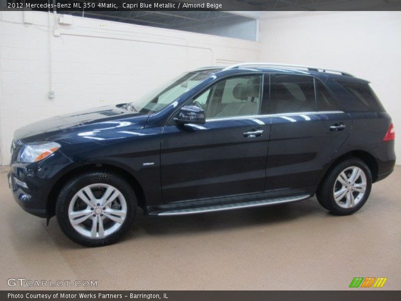 Capri Blue Metallic / Almond Beige 2012 Mercedes-Benz ML 350 4Matic