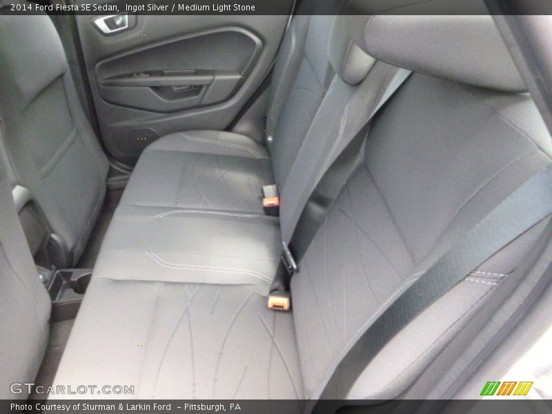 Ingot Silver / Medium Light Stone 2014 Ford Fiesta SE Sedan